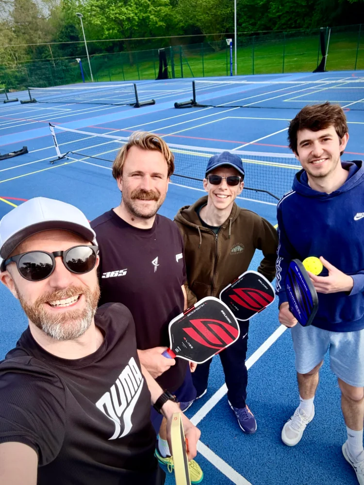 The 'linesmen' crew assembled before a quick test game!